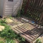 garden cleared of waste